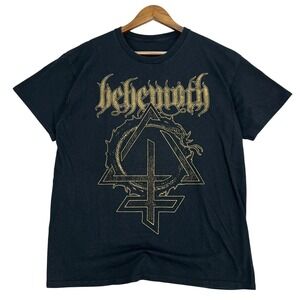 Behemoth Metal‎ Band Shirt M North American Siege Tour MMXII Black Polish Goth